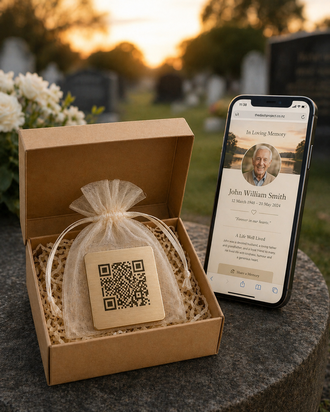 QR Code, Memorial Page + 2 year subscription - Image 2